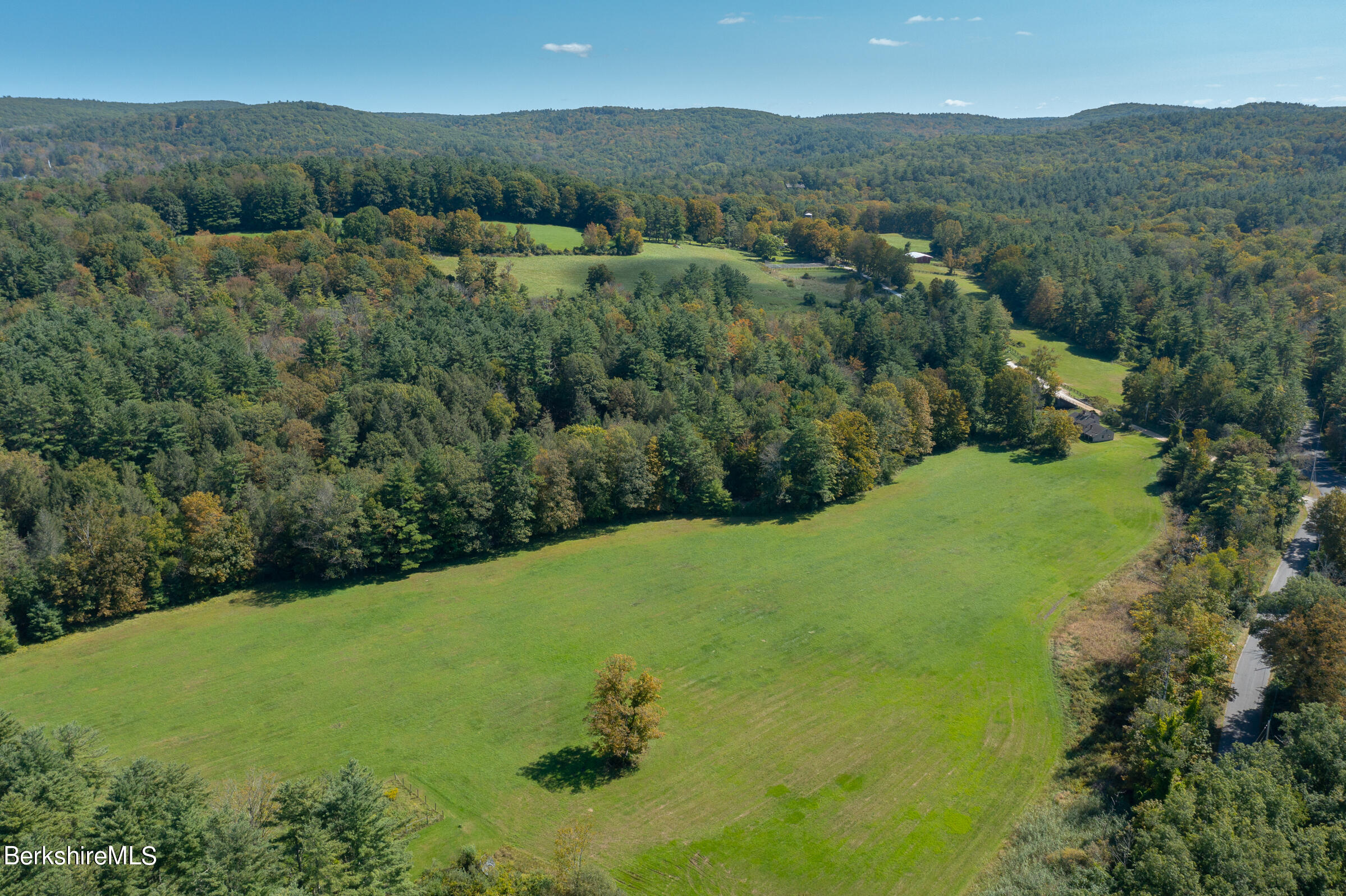 185 Keyes Hill Road New Marlborough, MA 01259 - Photo 8 of 49 an aerial view of a house with a yard