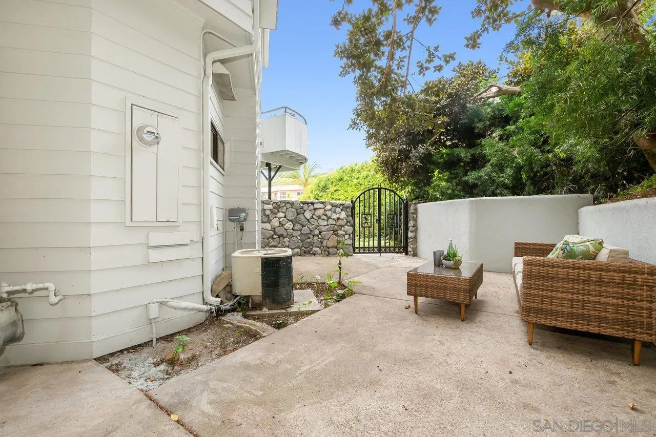 6105 Avenida Chamnez La Jolla, CA 92037 - Photo 49 of 59 a view of backyard and seating area