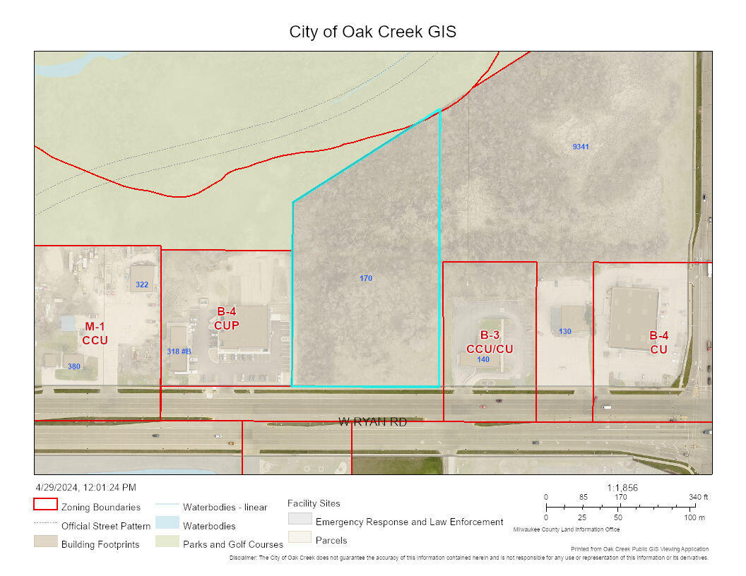 Oak Creek GIS Map