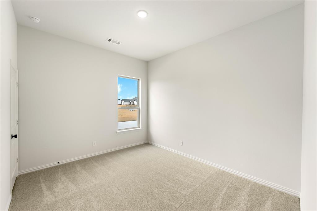 125 Snowy Owl Trail Rhome, TX 76078 - Photo 21 of 28 Unfurnished room with light colored carpet and baseboards