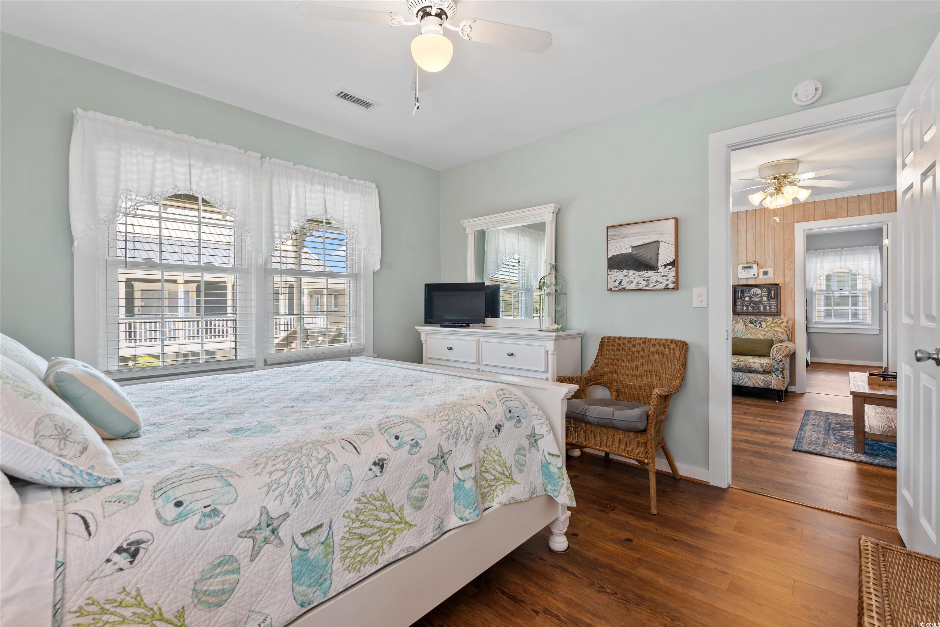 161 Easy Street Murrells Inlet, SC 29576 - Photo 11 of 40 Bedroom with wood finished floors, and ceiling fan