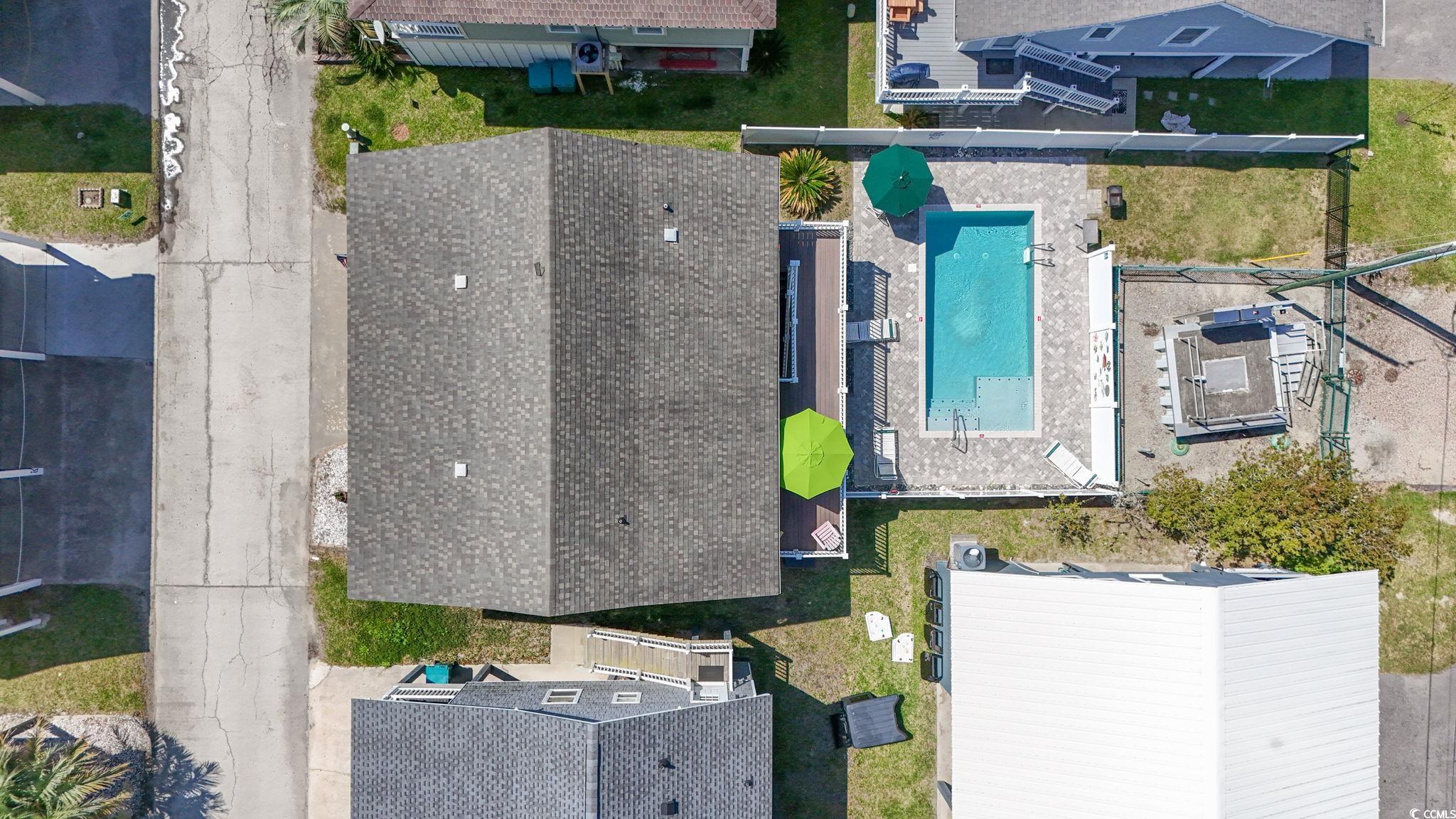 161 Easy Street Murrells Inlet, SC 29576 - Photo 38 of 40 Drone / aerial view of a pool