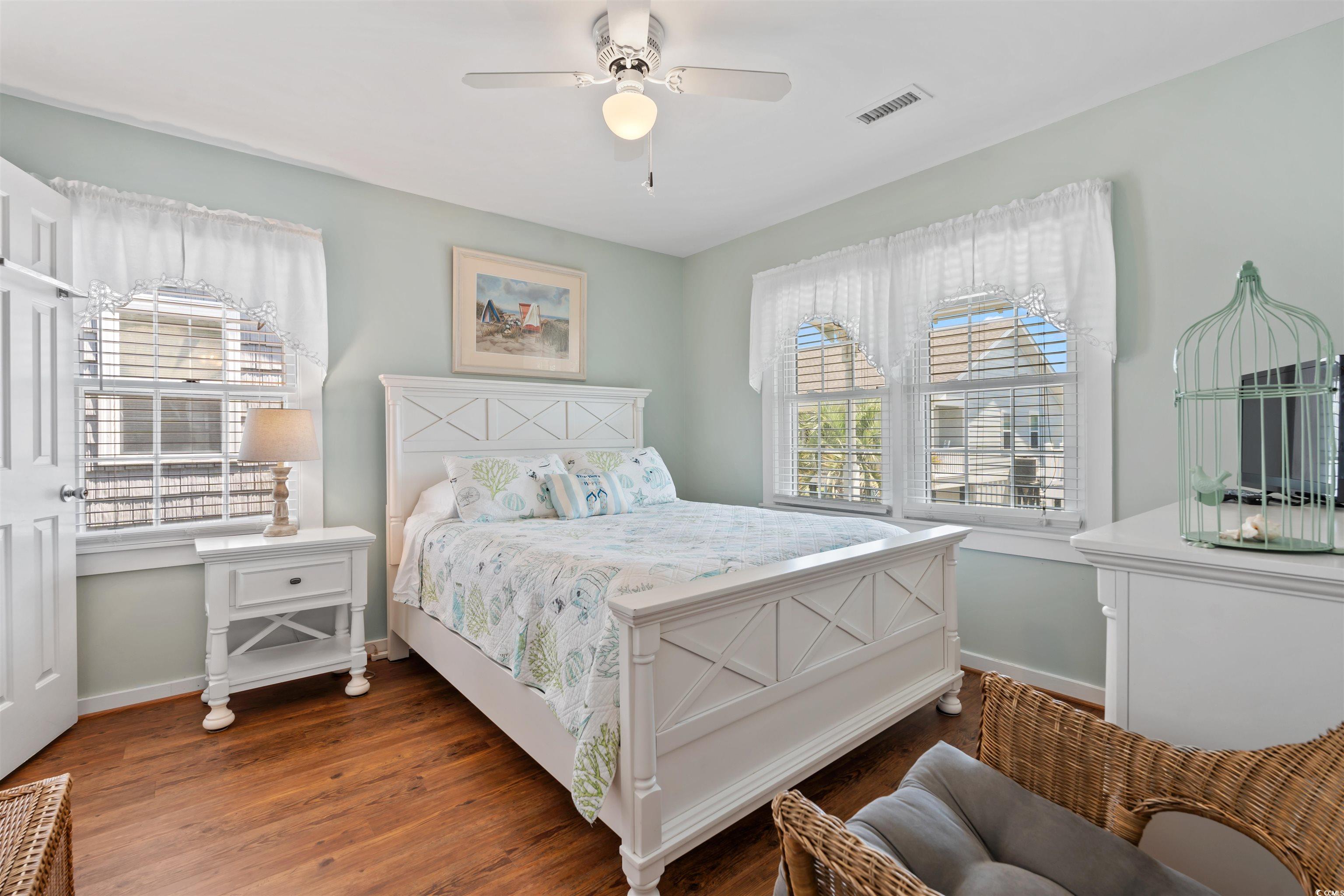 161 Easy Street Murrells Inlet, SC 29576 - Photo 10 of 40 Bedroom with wood finished floors, and ceiling fan