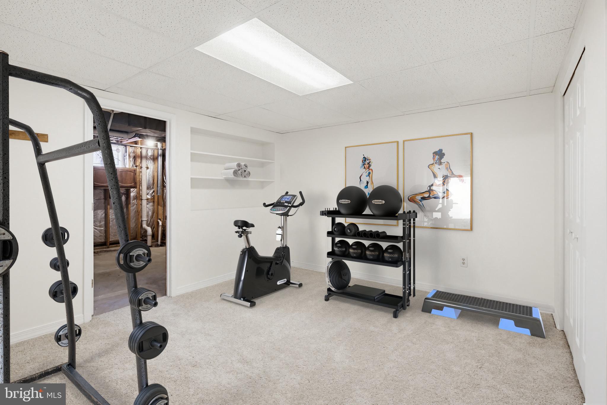 8307 Spring Blossom Court Laurel, MD 20723 - Photo 54 of 69 a view of a room with gym equipment