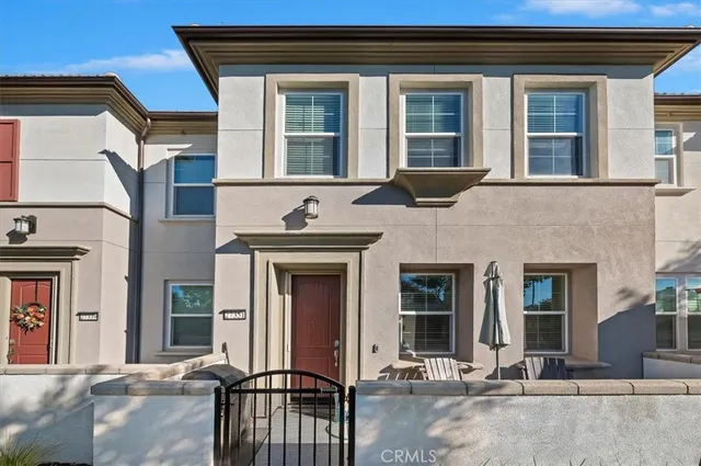 a front view of a house