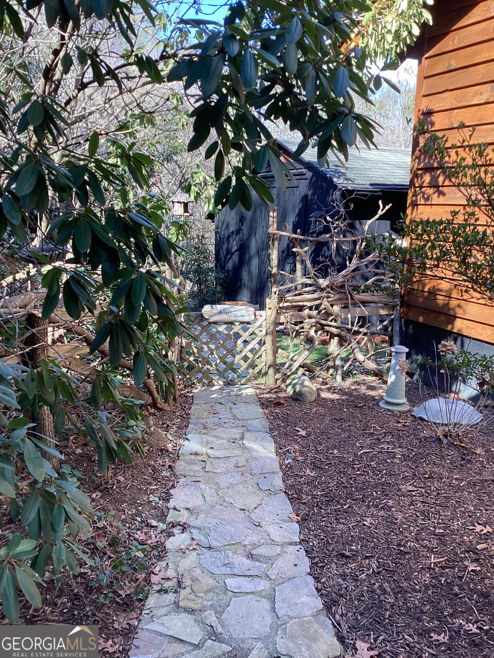 44 Cessna Lane Rabun Gap, GA 30568 - Photo 23 of 27 a view of a pathway with a tree