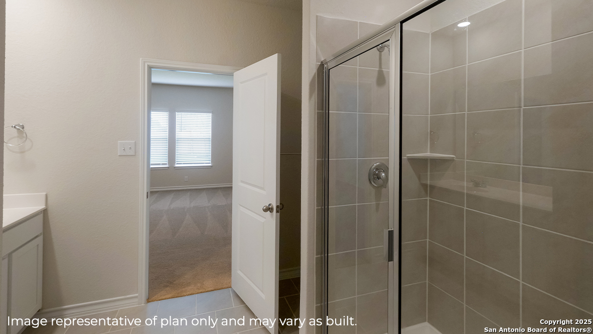 116 Hazel Peak Boerne, TX 78006 - Photo 17 of 31 a bathroom with a shower and a sink