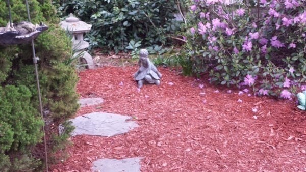 35 Hazen Road, Unit F3 Shirley, MA 01464 - Photo 20 of 22 a backyard of a house with a yard and fountain