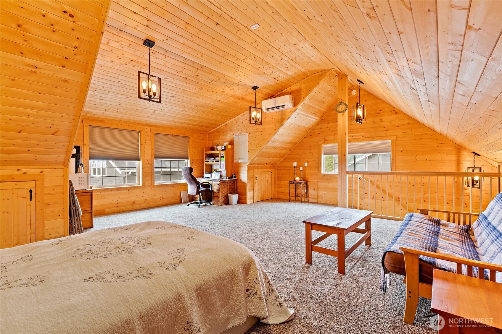 20076 Sinnes Road Mount Vernon, WA 98274 - Photo 29 of 40 a bed room with a bed and wooden floor