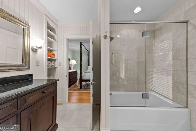 a view of a livingroom with furniture and a fireplace