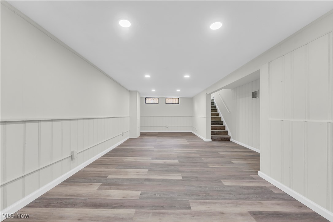 28920 Ridge Road Wickliffe, OH 44092 - Photo 24 of 27 Basement featuring light hardwood / wood-style flooring