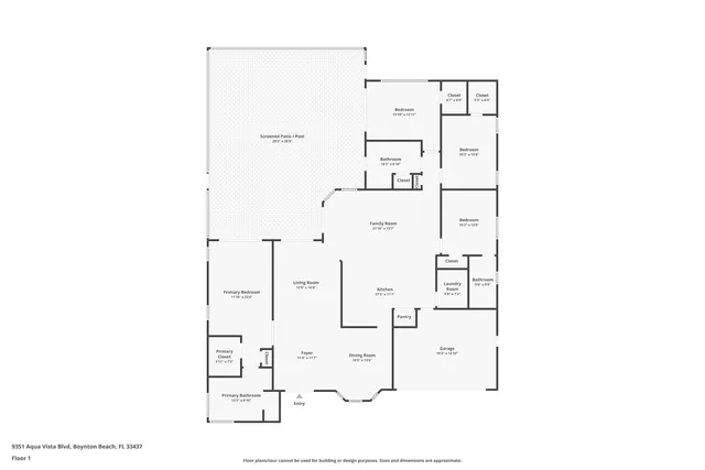 $739,900 | 9351 Aqua Vista Boulevard, Boynton Beach, FL 33437