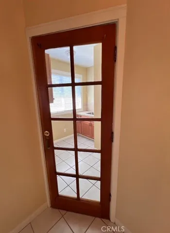 a view of front door