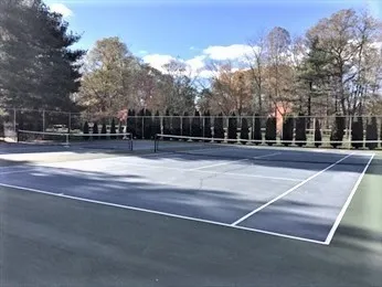 a view of basketball court