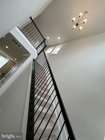 an empty room with an entryway