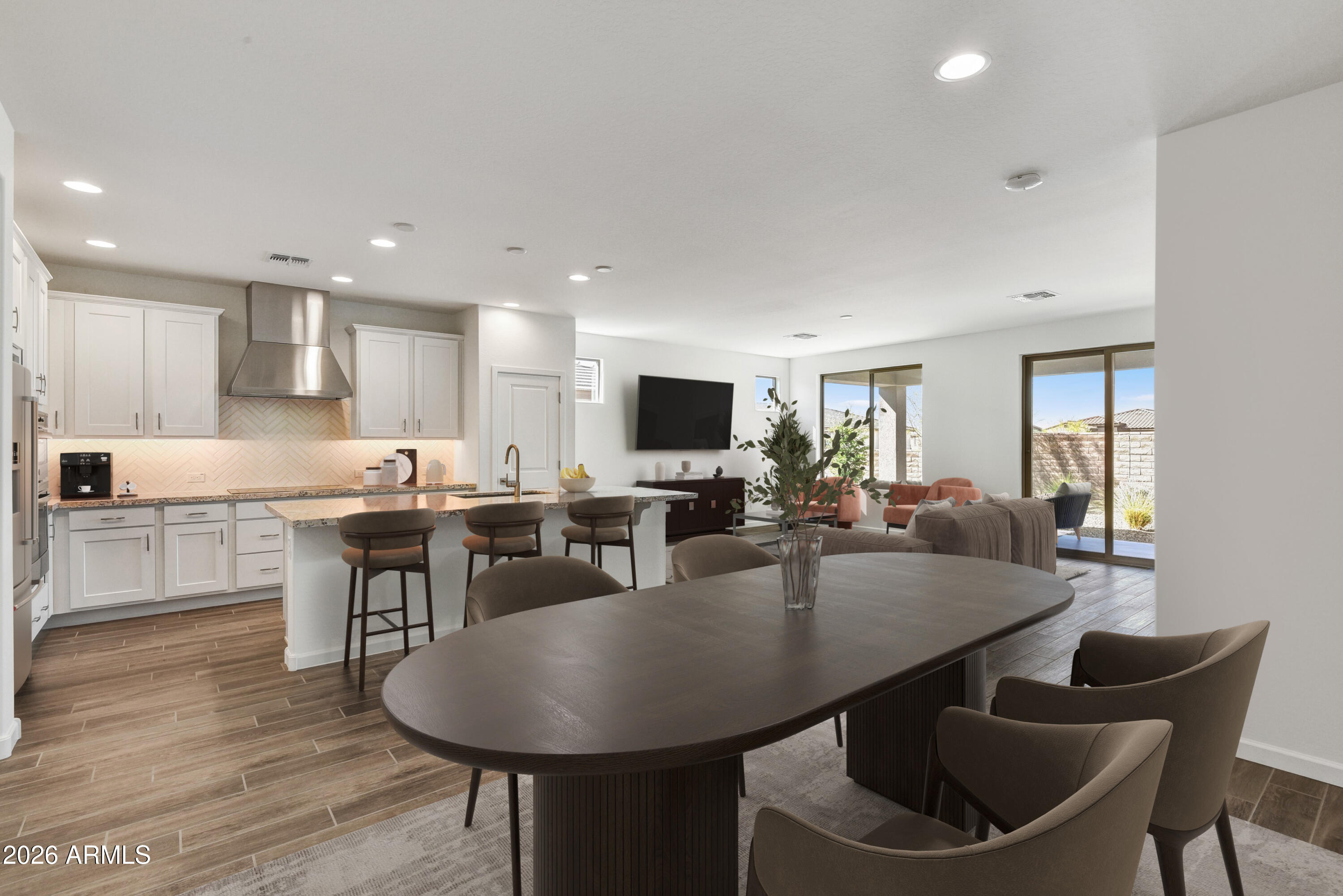 4522 Jackpot Road Wickenburg, AZ 85390 - Photo 4 of 22 a view of kitchen with dining table and chairs