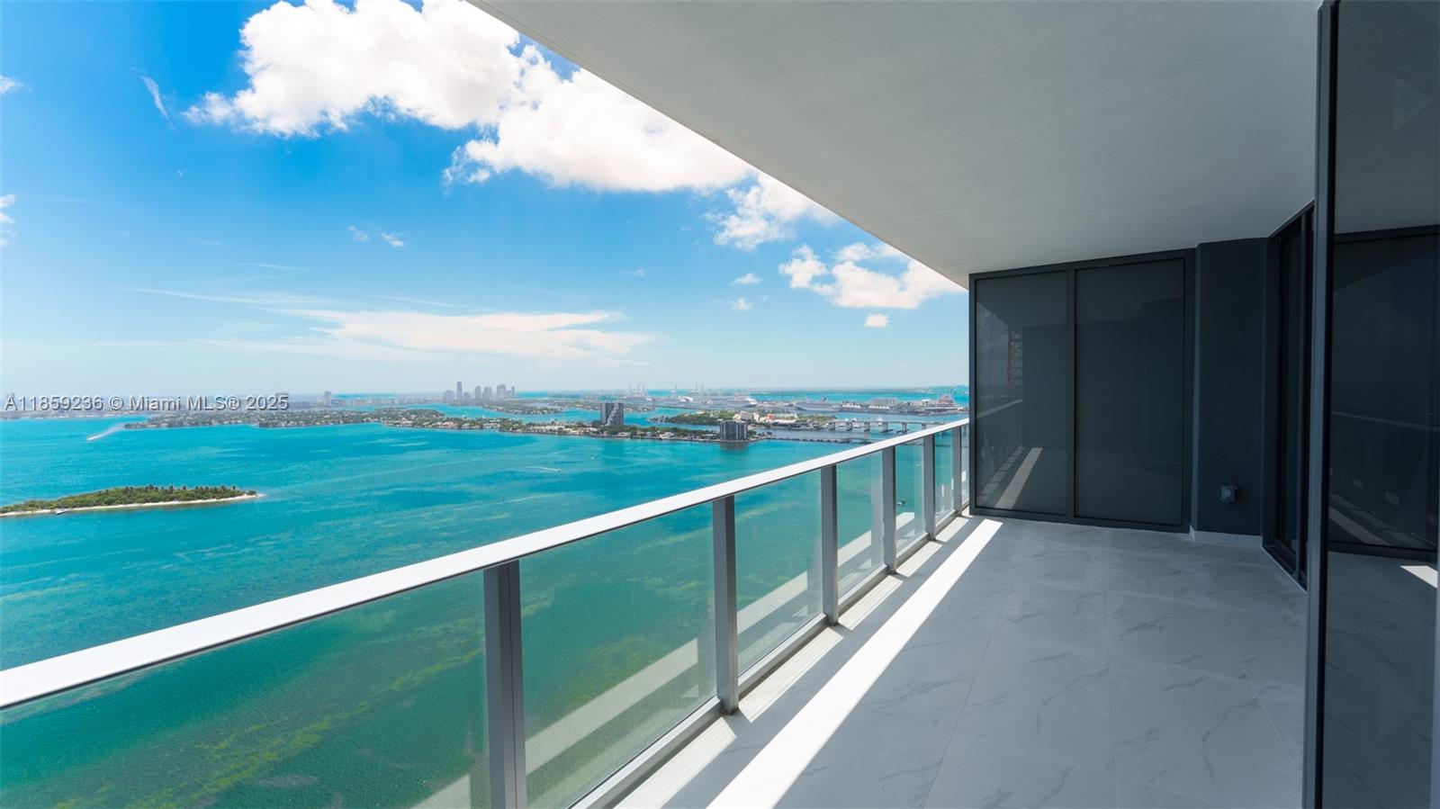 700 Northeast 24th Street, Unit 3605 Miami, FL 33137 - Photo 41 of 44 a view of balcony with ocean view