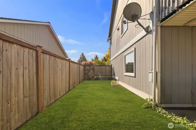 a backyard of a house
