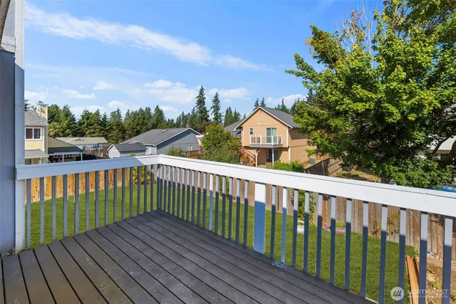 a view of city from a balcony