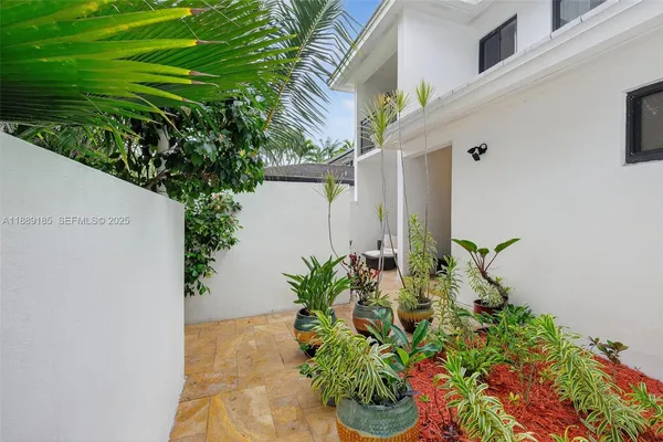 a plant that is in front of a house
