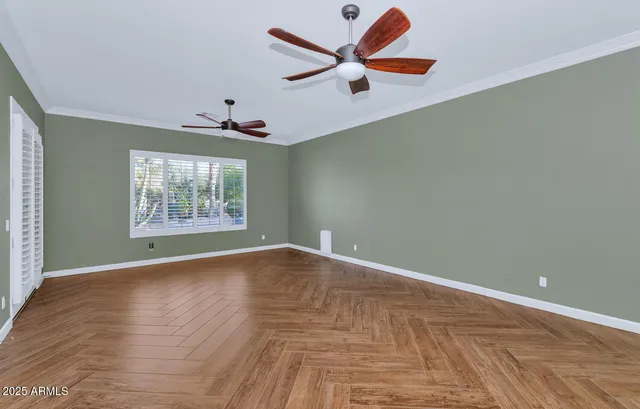 a bedroom with a large bed and a couch