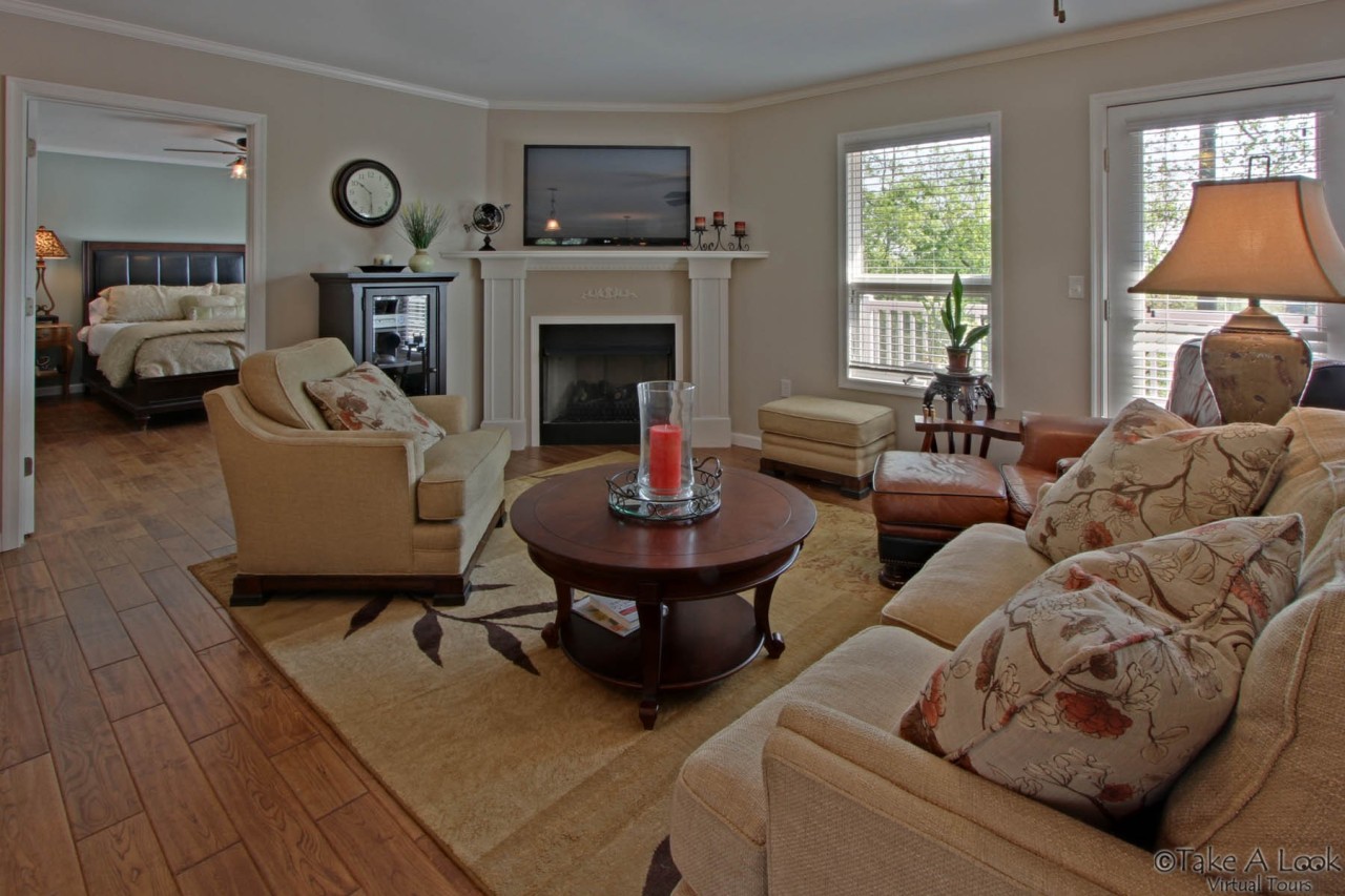 572 Major Holland Road Union Hall, VA 24176 - Photo 1 of 50 Living Room to Deck & Lake!!