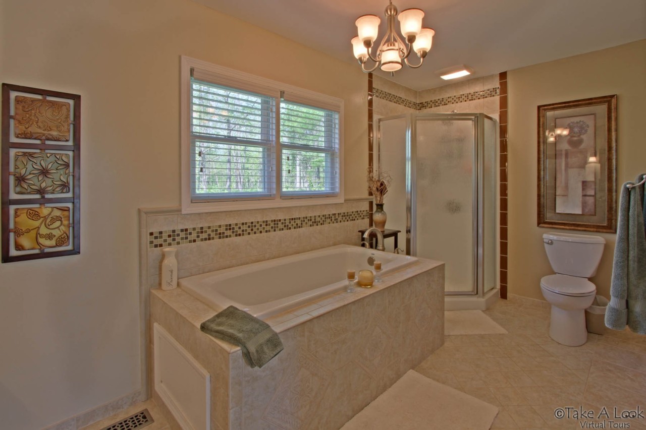 572 Major Holland Road Union Hall, VA 24176 - Photo 17 of 50 Master Bath/ Tile Shower!
