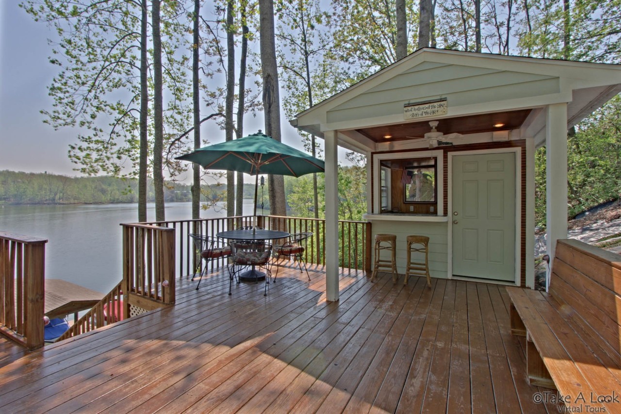 572 Major Holland Road Union Hall, VA 24176 - Photo 3 of 50 Gravel Path to Patio/ Dock!