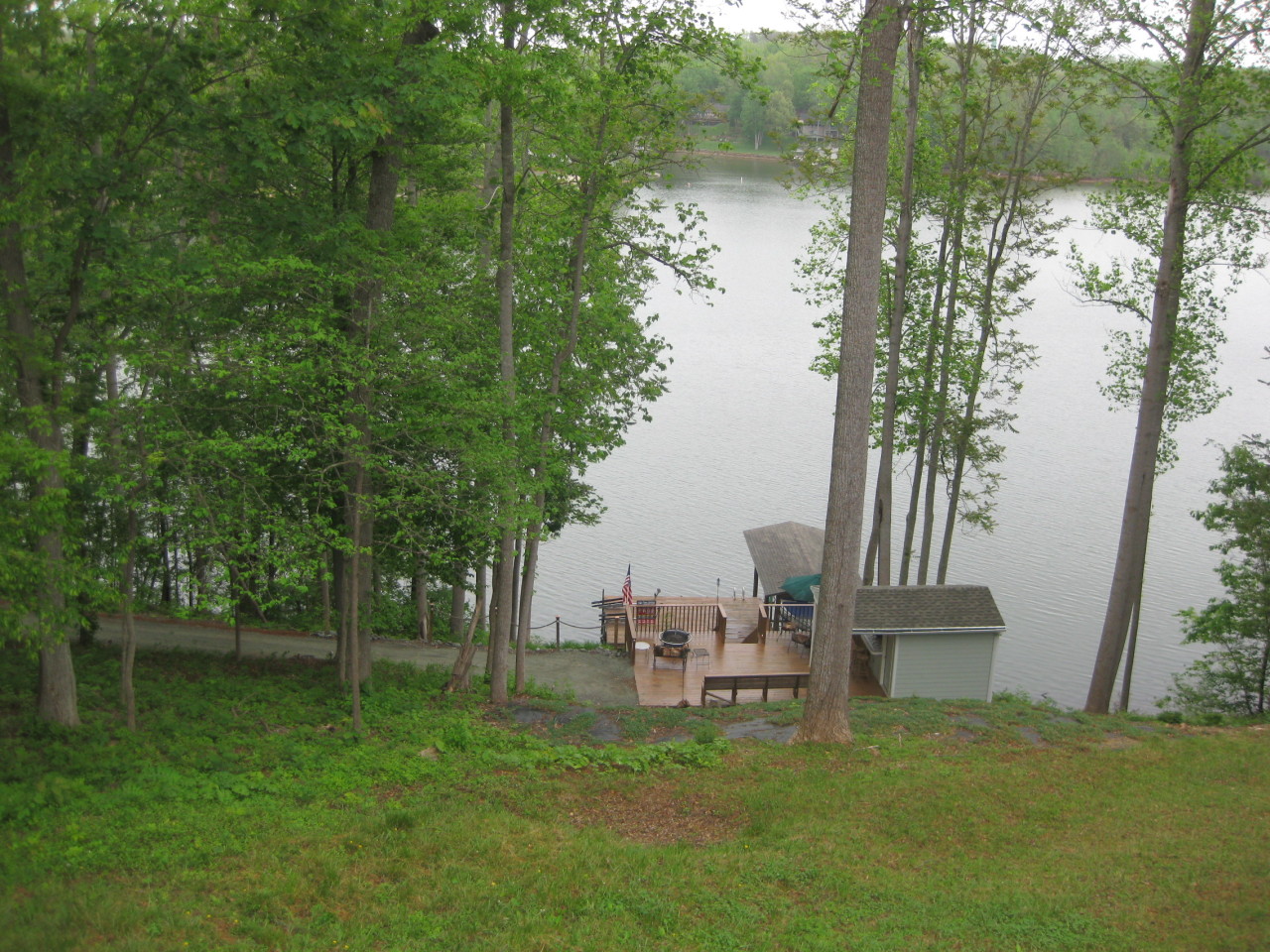 572 Major Holland Road Union Hall, VA 24176 - Photo 38 of 50 Dock, Patio & Bar Area!
