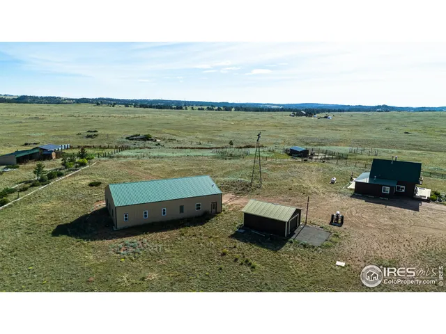 a view of a lake with a building