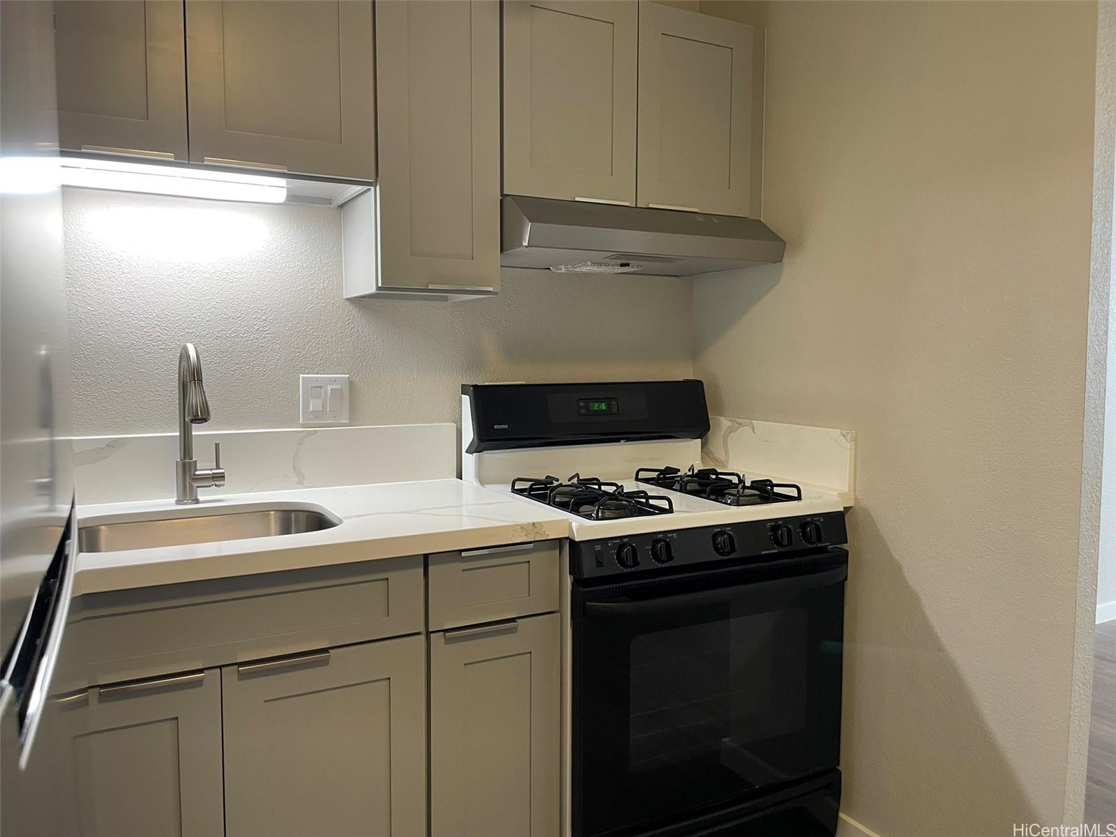 620 Sheridan Street, Unit 404 Honolulu, HI 96814 - Photo 2 of 10 a kitchen with a stove and a sink