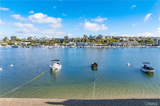 a view of a lake with beach and ocean view