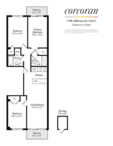 $899,000 | 1198 Jefferson Avenue, Unit C | Bushwick