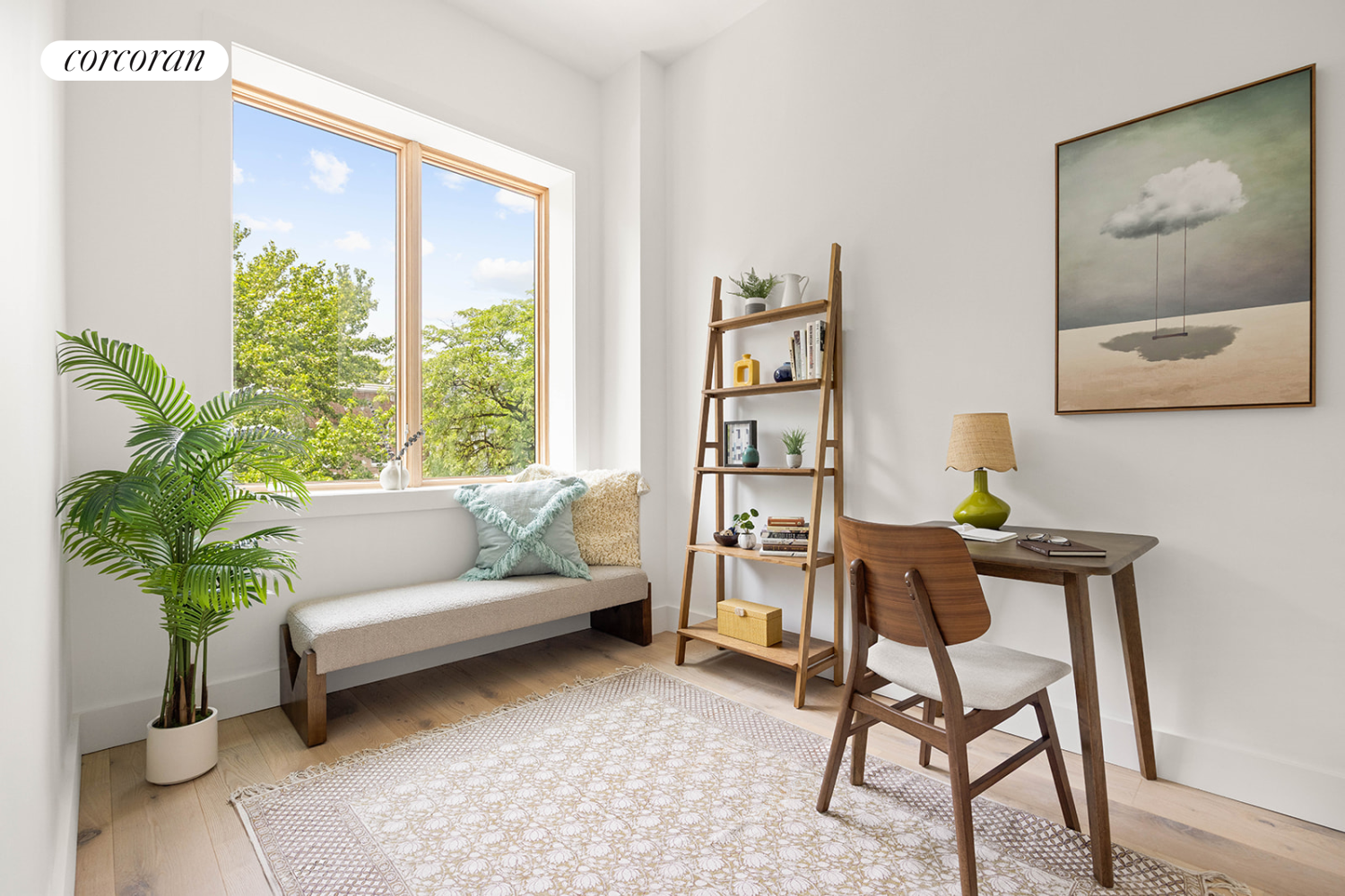1198 Jefferson Avenue, Unit C Brooklyn, NY 11221 - Photo 7 of 24 a living room with furniture and a potted plant