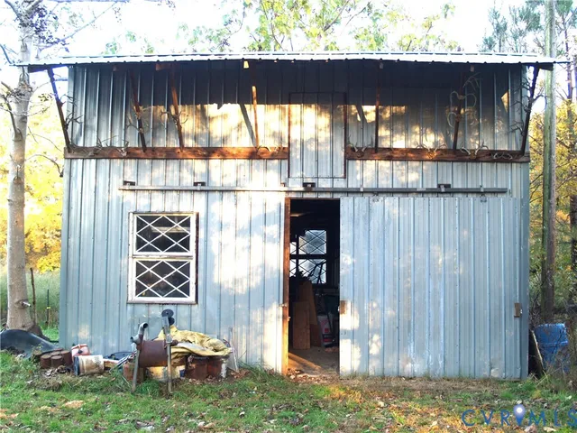 a view of a door and outdoor space