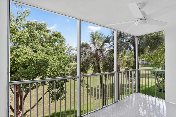 a view of a balcony