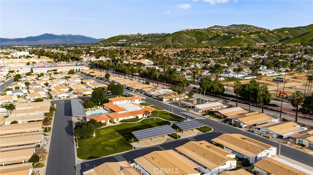 13381 Magnolia, Unit 35 Corona, CA 92879 - Photo 37 of 39 an aerial view of residential houses with outdoor space