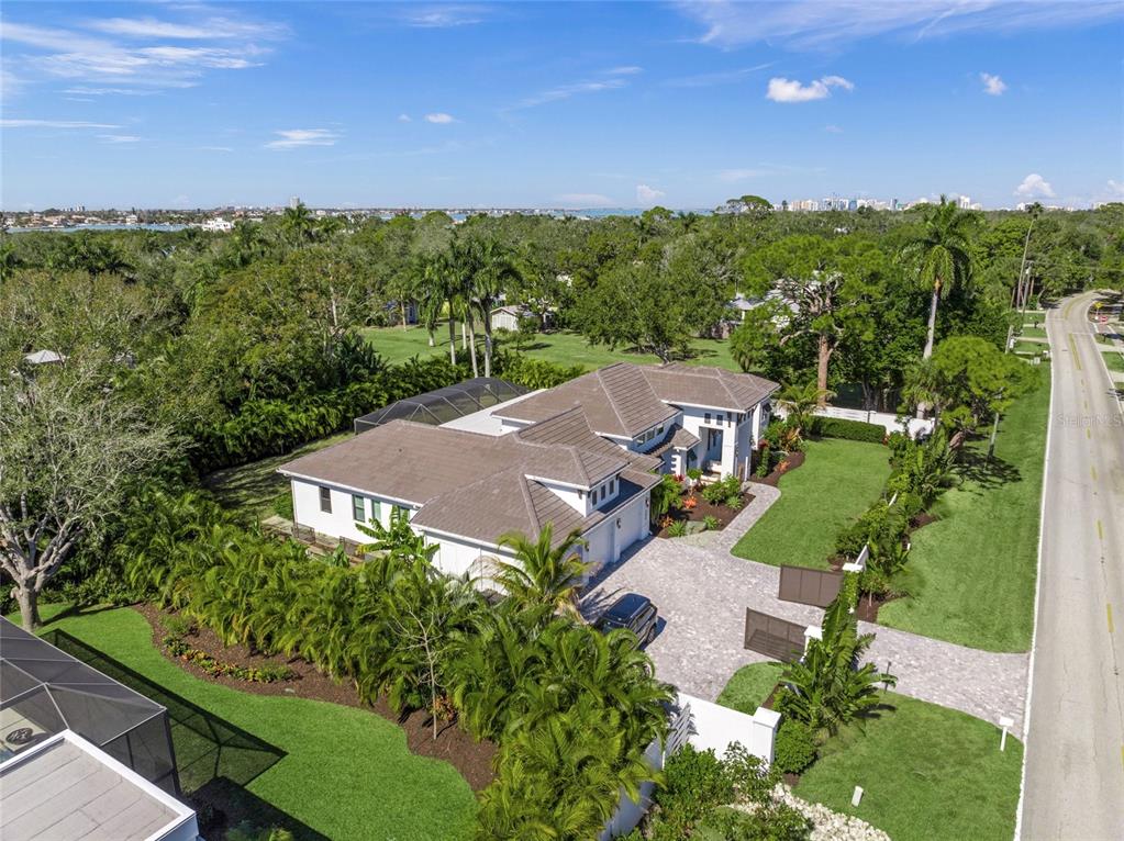 4050 Camino Real Sarasota, FL 34231 - Photo 46 of 59 an aerial view of a house with a garden