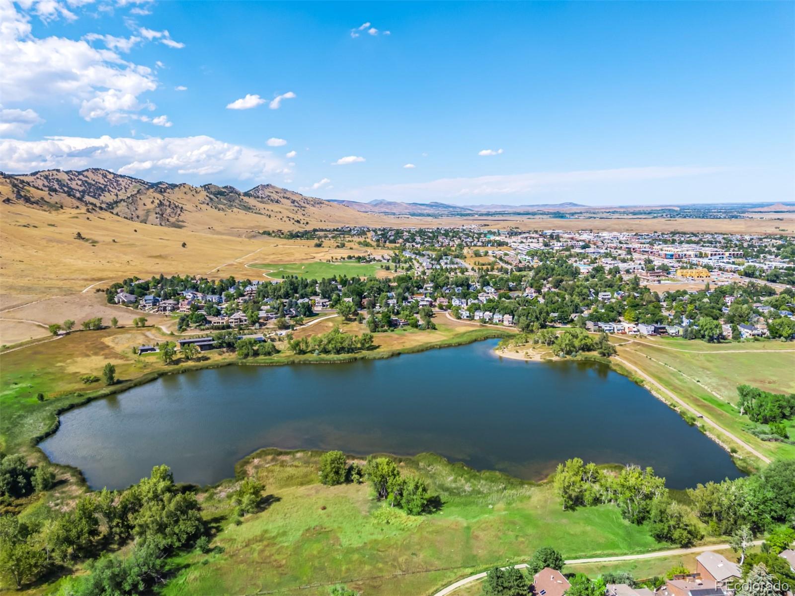 990 Utica Circle Boulder, CO 80304 - Photo 44 of 48 an aerial view of ocean and residential houses with outdoor space