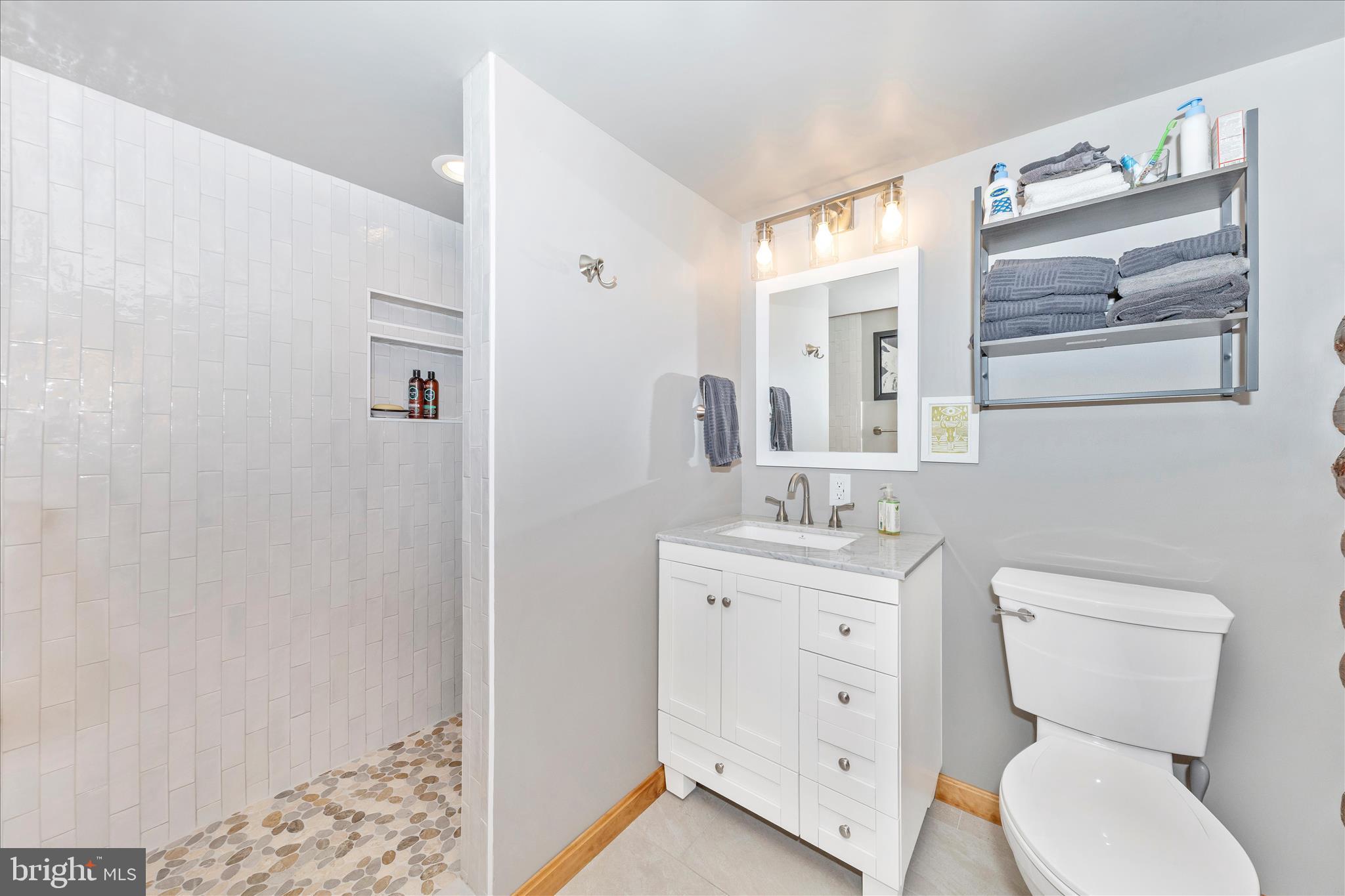 1402 Hoffmaster Road Knoxville, MD 21758 - Photo 19 of 54 a spacious bathroom with a toilet sink and mirror