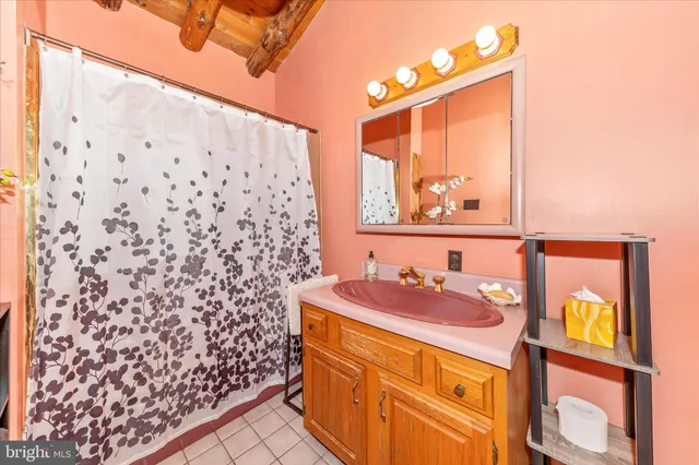 a view of balcony with wooden floor