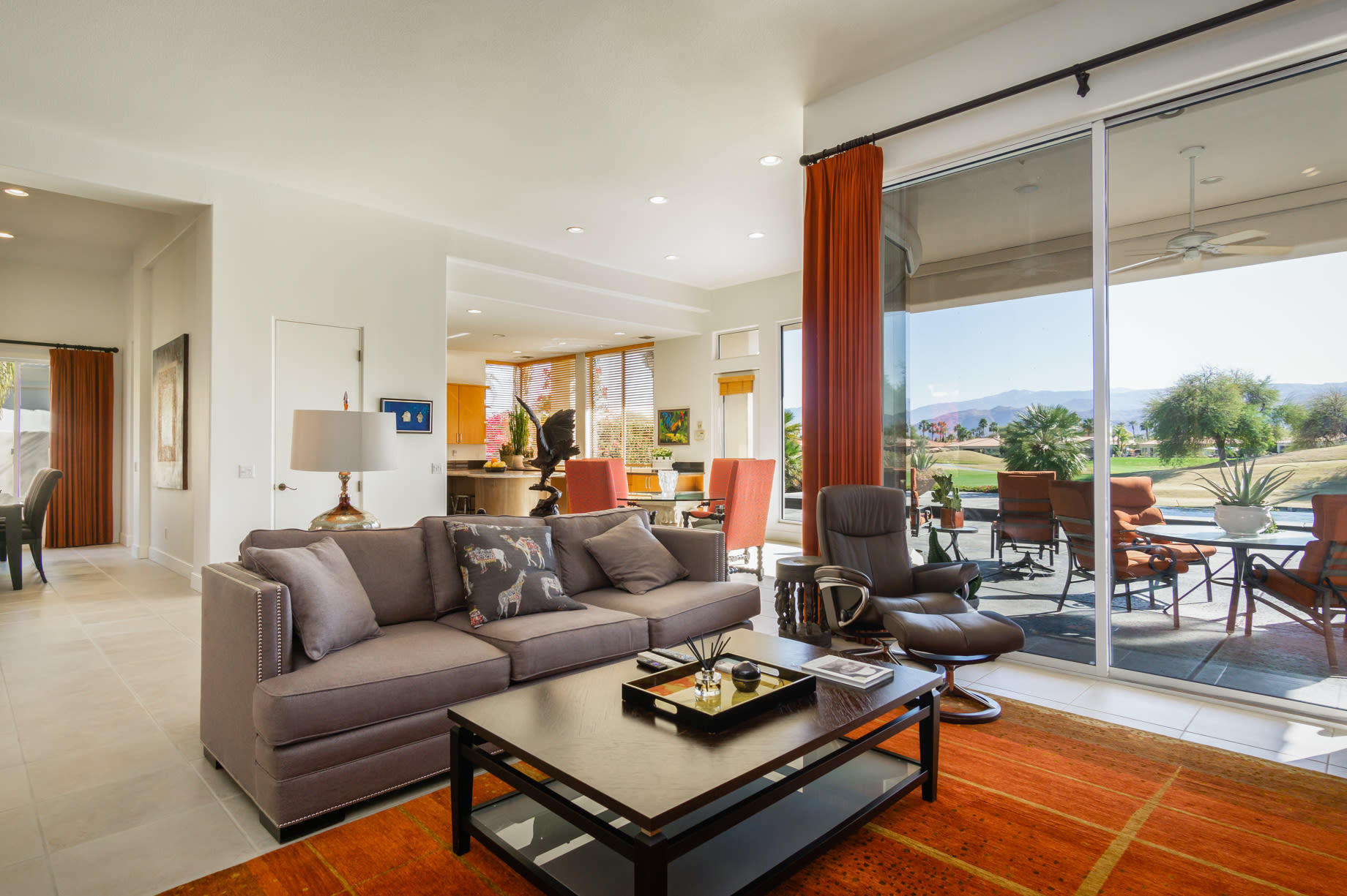 238 Loch Lomond Road Rancho Mirage, CA 92270 - Photo 13 of 44 a living room with furniture and a large window
