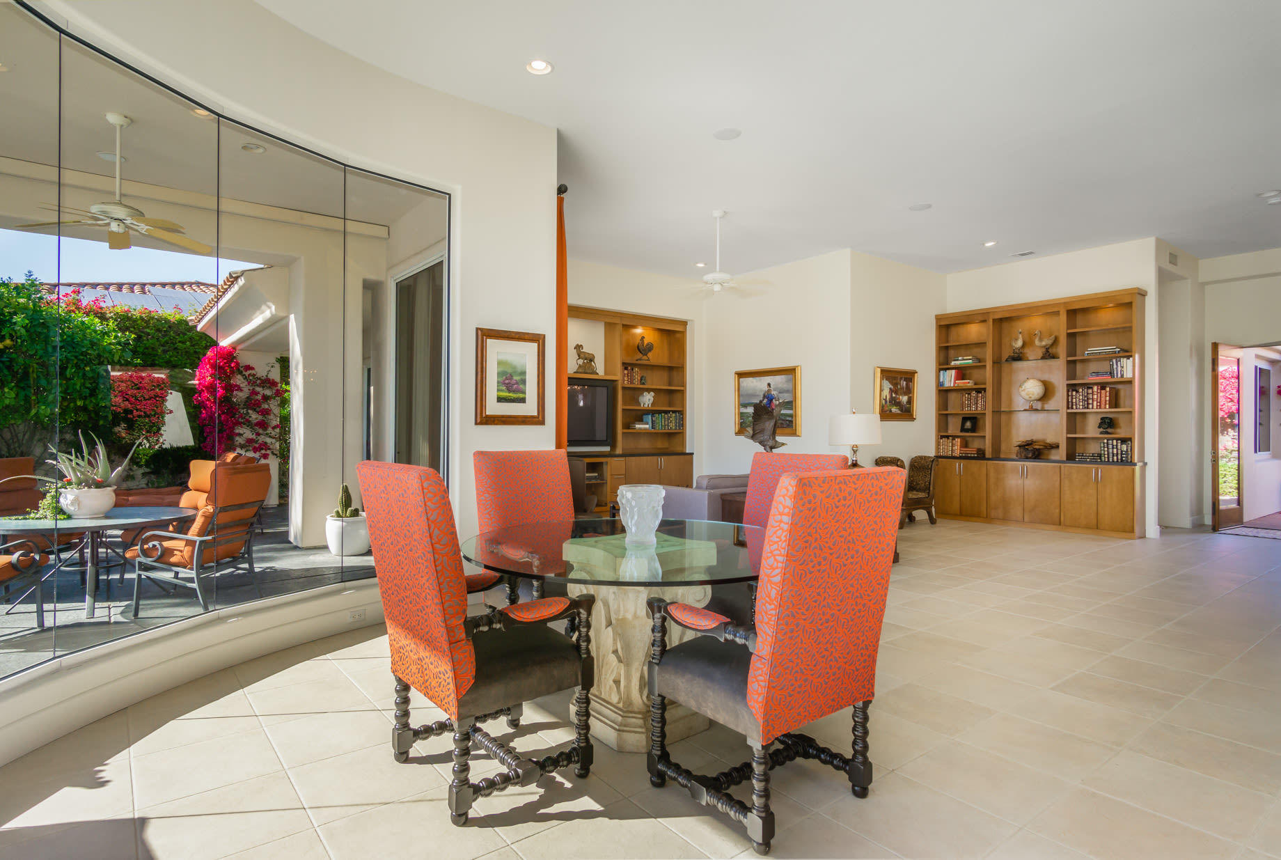 238 Loch Lomond Road Rancho Mirage, CA 92270 - Photo 14 of 44 a view of a livingroom with dining room and furniture
