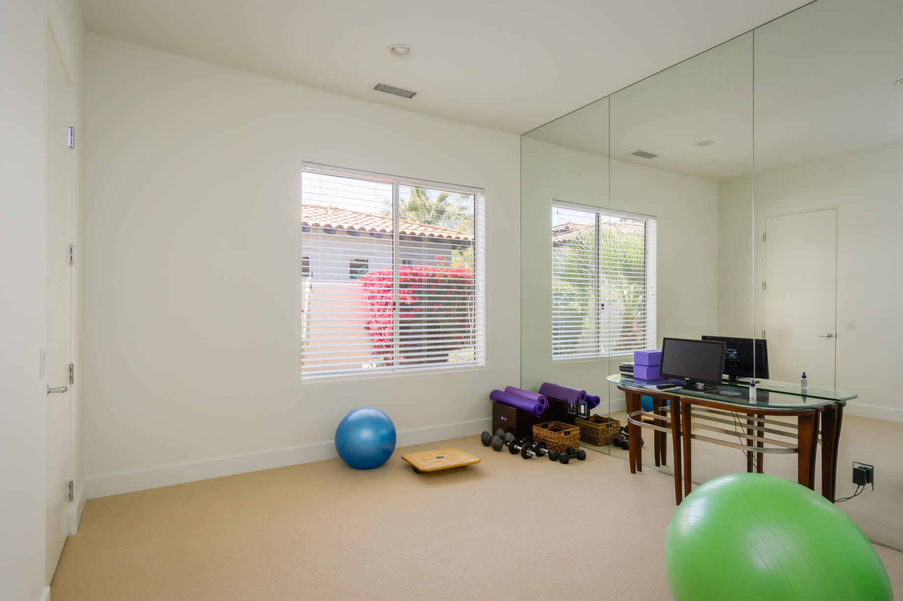 238 Loch Lomond Road Rancho Mirage, CA 92270 - Photo 31 of 44 a view of a workspace with furniture and a window