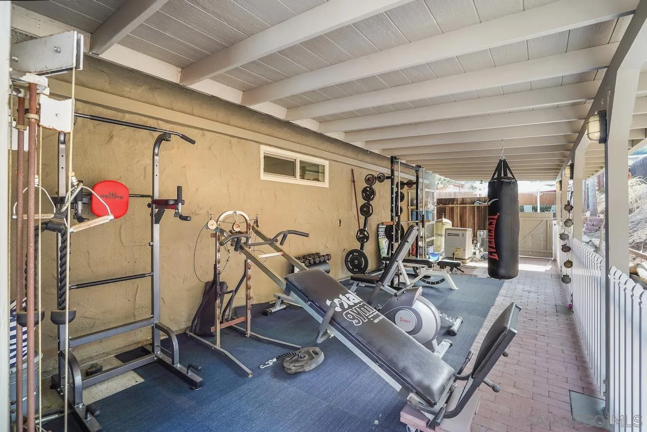 3764 Avocado Boulevard La Mesa, CA 91941 - Photo 64 of 66 a view of a room with gym equipment