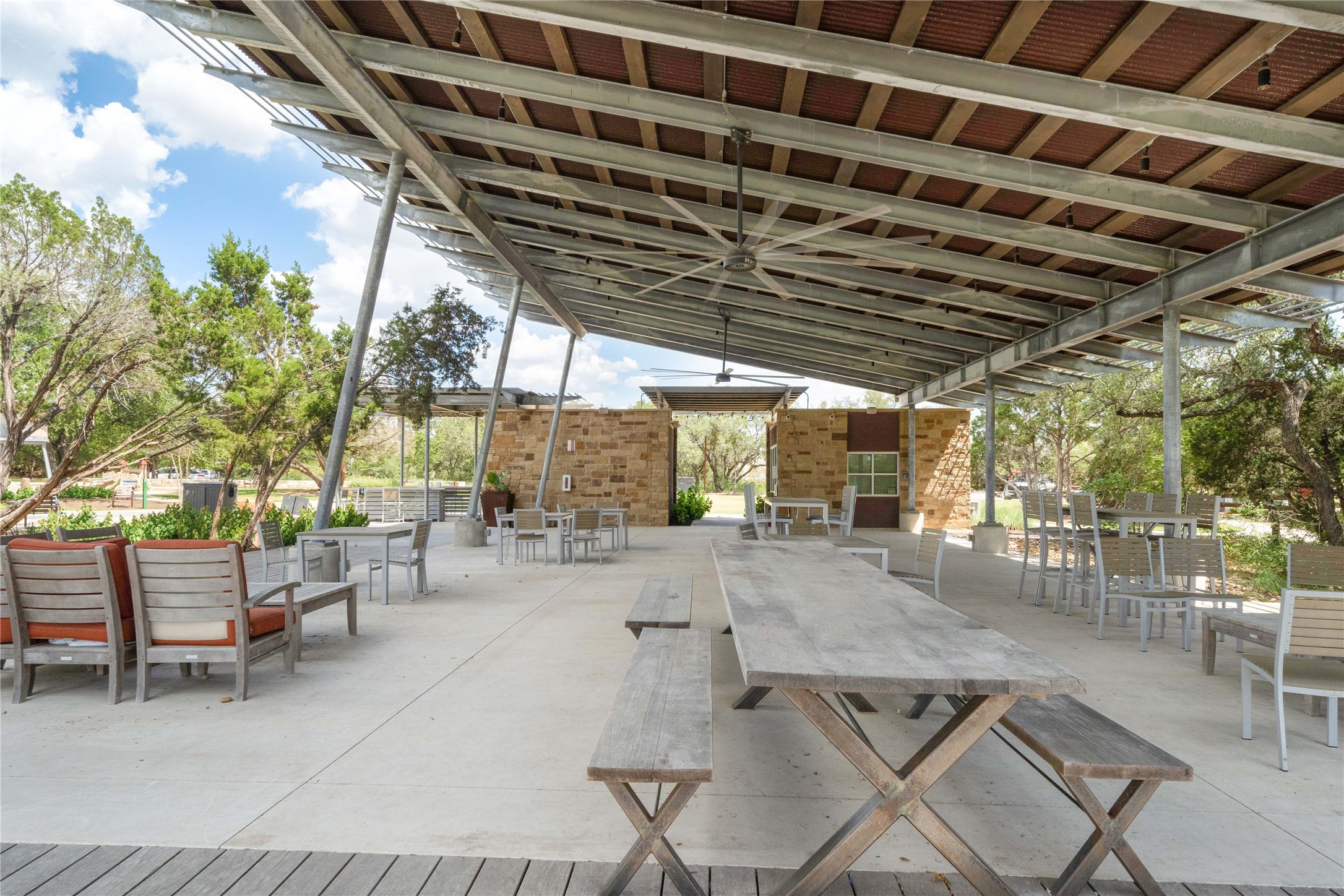 932 Mallow Road Leander, TX 78641 - Photo 34 of 40 a outdoor space with lots of tables and chairs