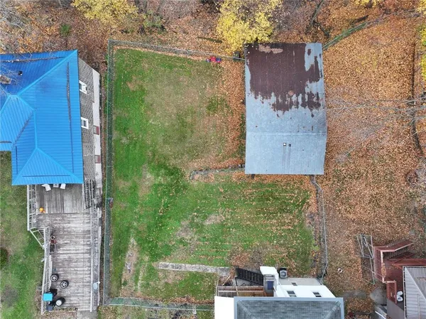 a bird view of a house