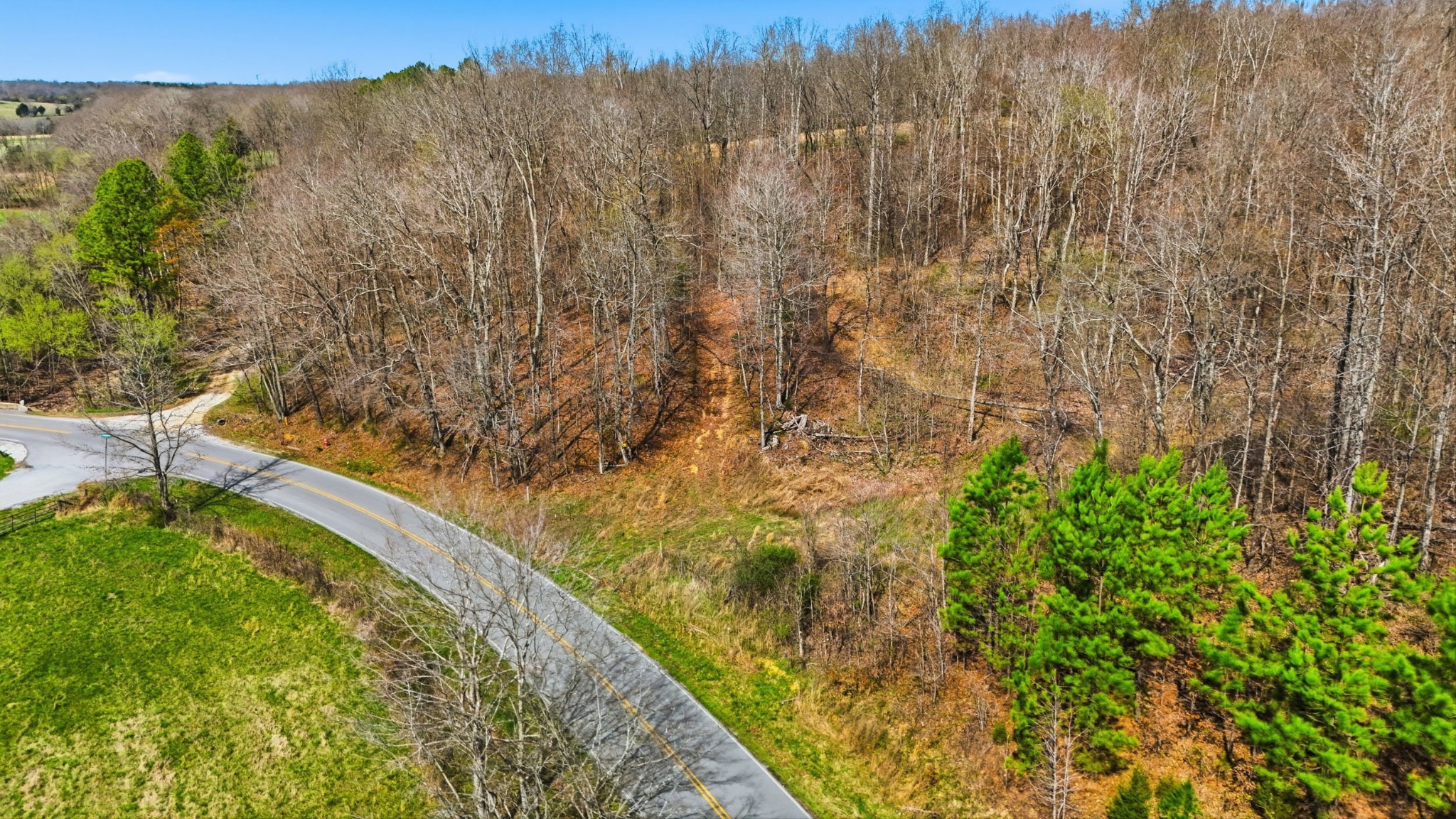 0 Herman Adams Road Cumberland City, TN 37050 - Photo 13 of 57 a view of a yard with wooden fence