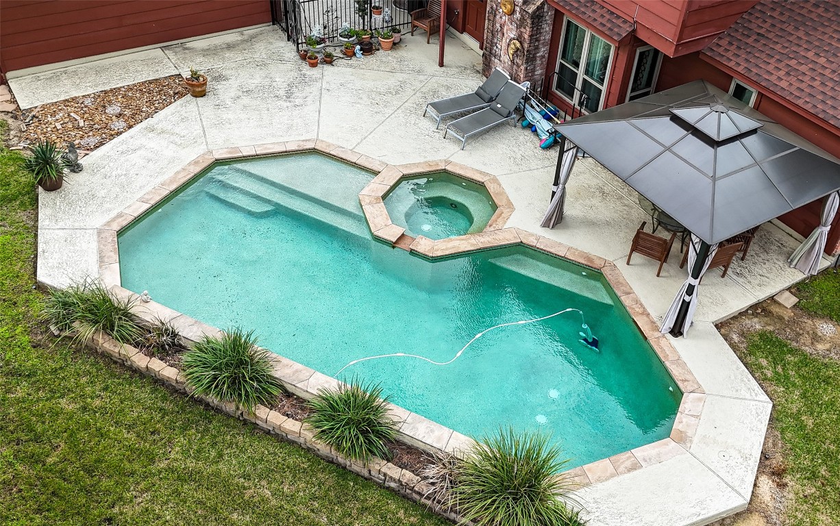 5527 Glenmere Lane Spring, TX 77379 - Photo 36 of 40 an aerial view of a house