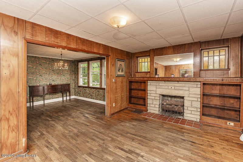 8001 Todds Point Road Crestwood, KY 40014 - Photo 13 of 23 Hardwood Floors, Bedford Stone Fireplace